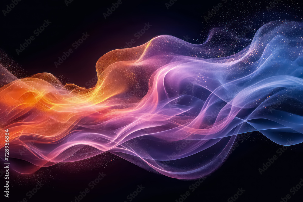 Obraz premium AI Artistic Wallpaper Colorful Lines Abstract