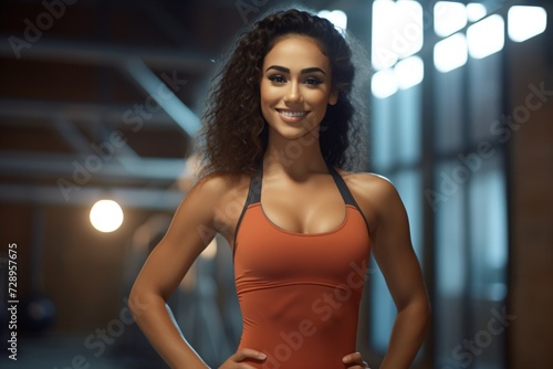 Portrait photography of a female fitness instructor Free Download Portrait photography of a female fitness instructor - GFXLoad
