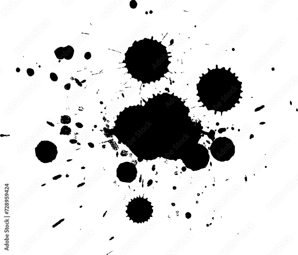 black watercolor painting splash splatter on white background black watercolor painting splash splatter on white background