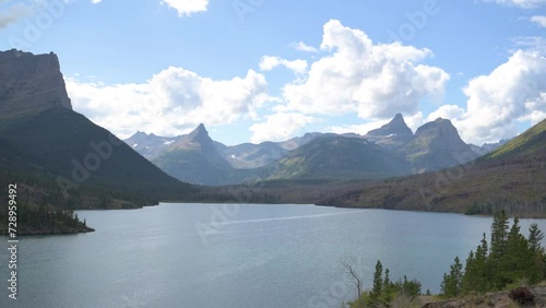 St. Mary Lake with Little Chief Mountain in the background, pan photo