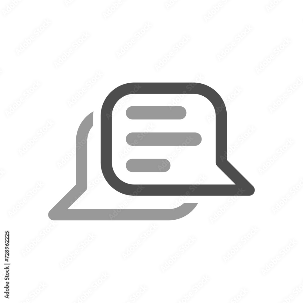 chatting concept illustration line icon design, isolated vector chatting concept illustration line icon design, isolated vector