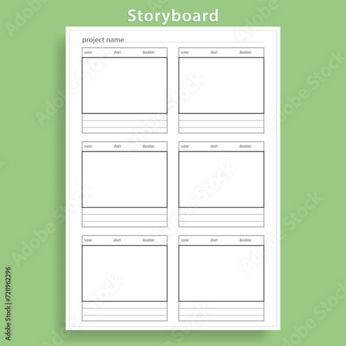 storyboard template vector simple  background 