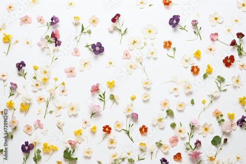 Floral-theme seamless pattern design for banner or packaging