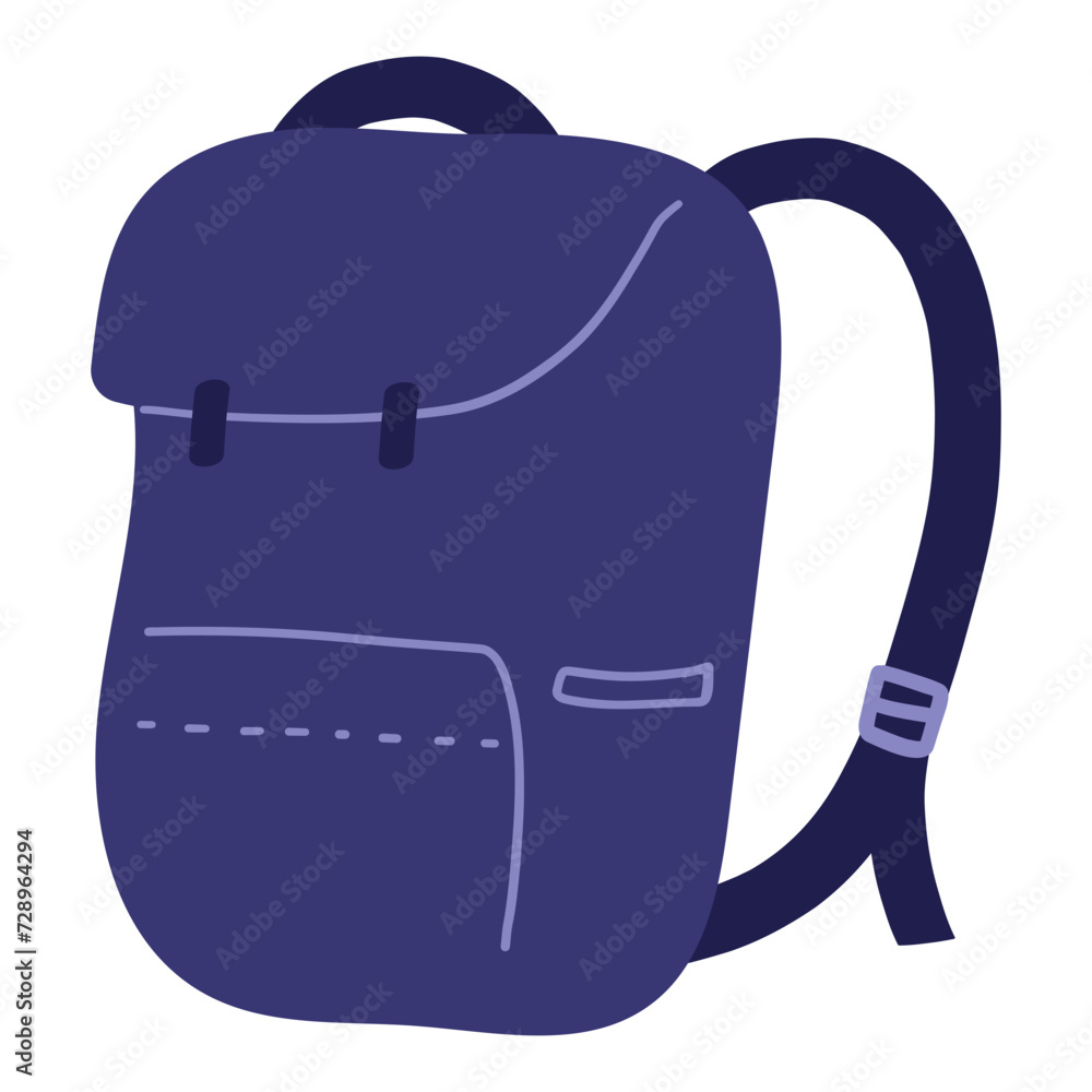Fototapeta premium Outdoor backpack vector illustration