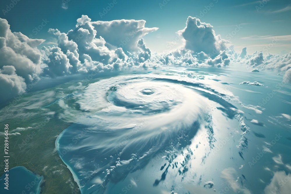 Super Typhoon tropical storm cyclone tornado over ocean Weather ...