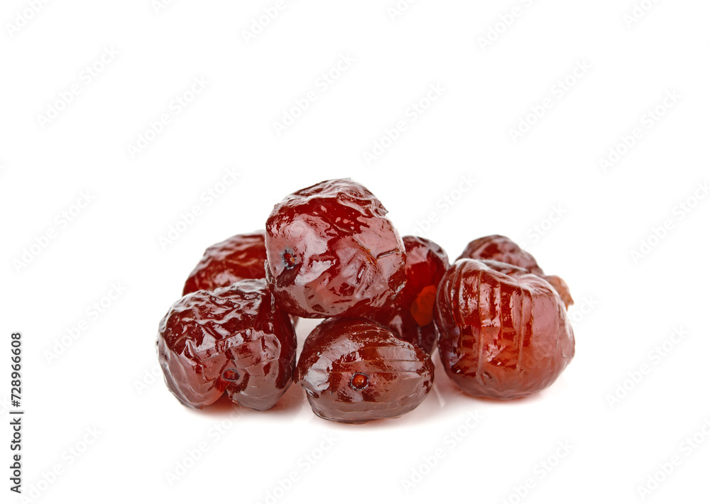 Jujube coating syrup on a white background Jujube coating syrup on a white background