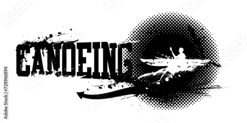 Canoeing Banner Vector Illustration