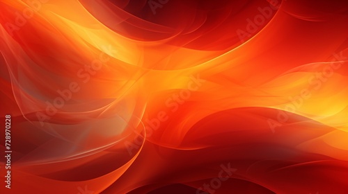 Fotografiet Calming rhythms of orange and red abstract firestorm background