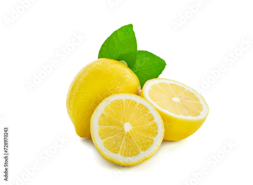Fresh lemon isolated on white background © chuanthit