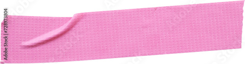 Konstfotografi Pink adhesive sticky tapes isolated on white background