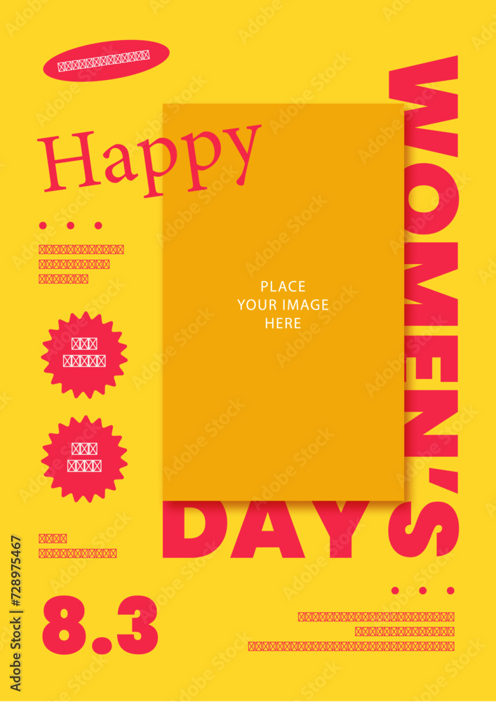 Obraz premium International Women's Day Flyer