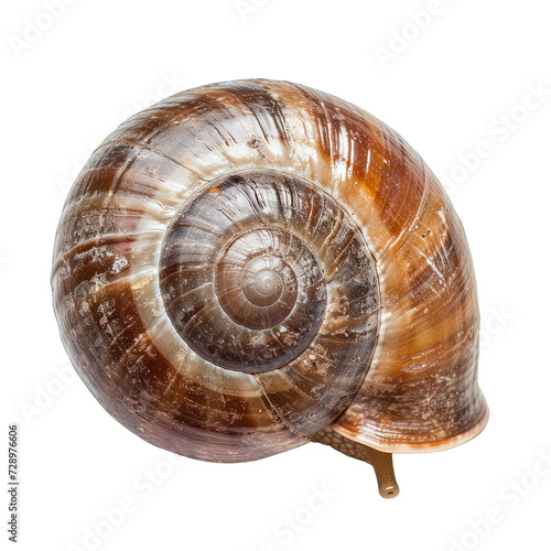 Snail with Shell Isolated