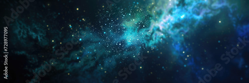  a blue yellow red green gold background with stars. Suitable for celestial  festive  or glamorous design   holiday-themed graphics.glitter lights. de focused. banner.bokeh blur circle