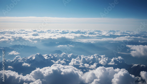 Clouds and blue sky landscape background © umut hasanoglu