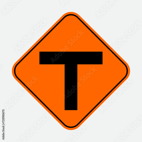 vectorT intersection temporary sign