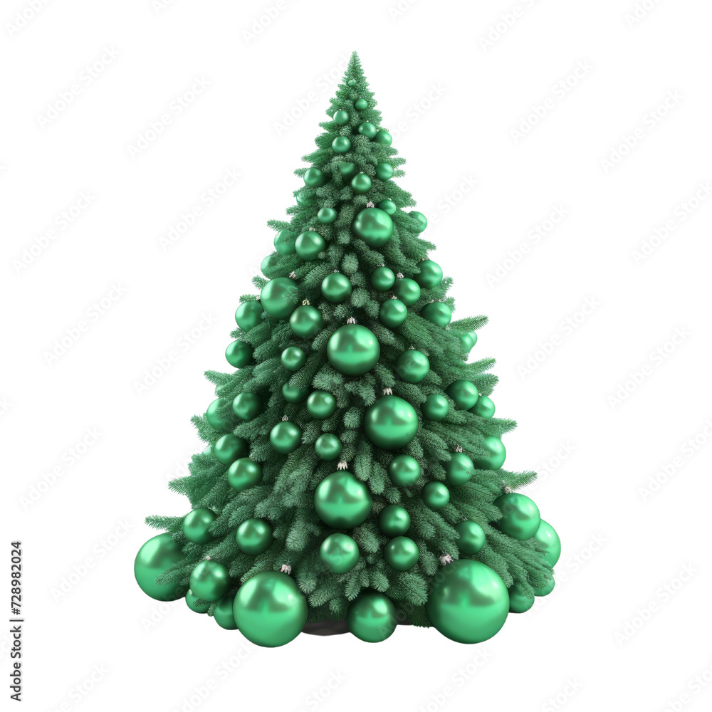 Chrismast Tree PNG Cutout, Generative AI Chrismast Tree PNG Cutout, Generative AI