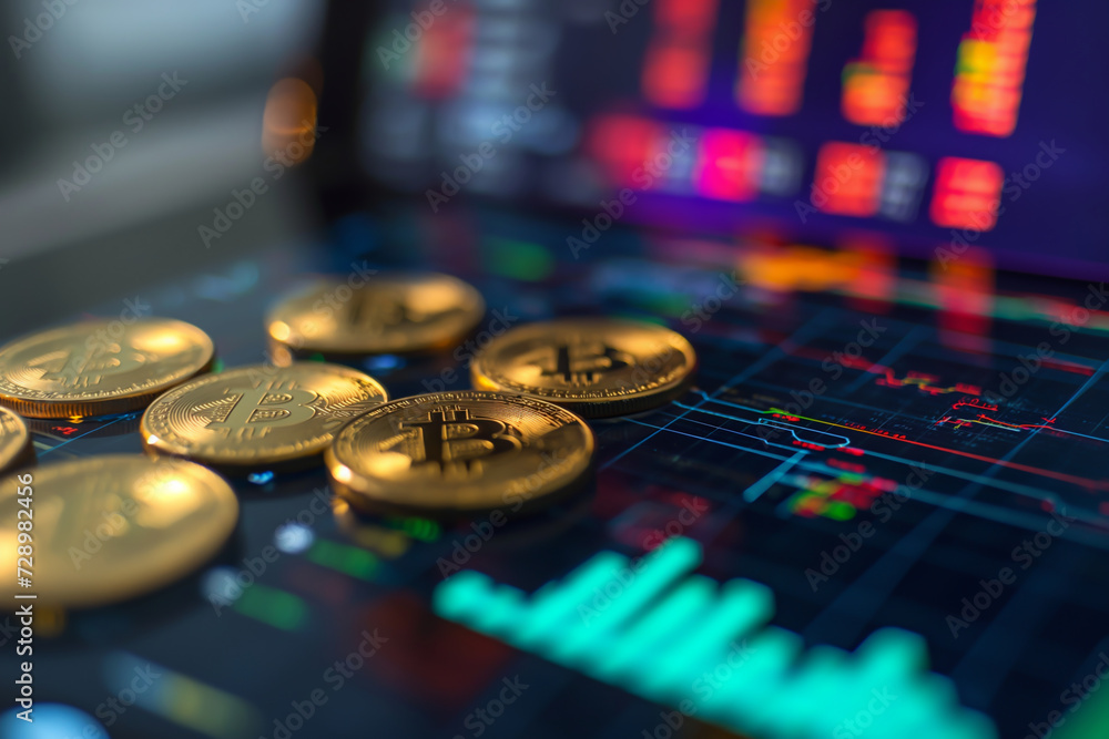This image captures the fusion of the digital currency world with traditional financial markets. This image captures the fusion of the digital currency world with traditional financial markets.