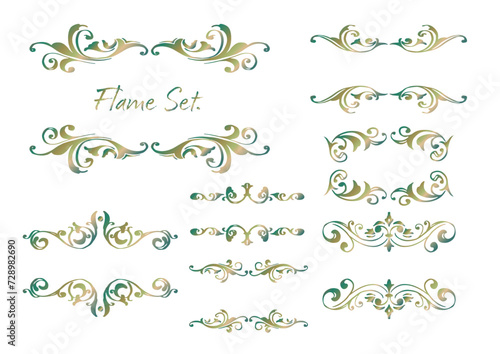 ゴシック調フレームセット。西洋風額縁。