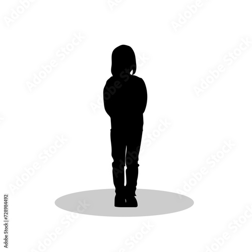 Kids sihouette illustration