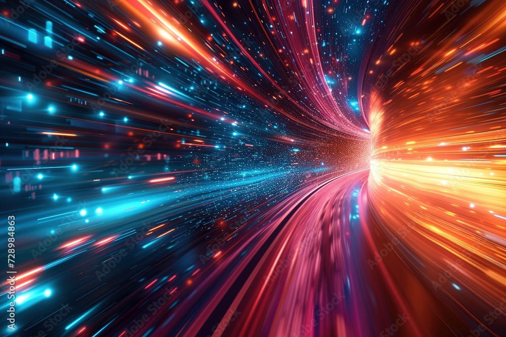 A dynamic fusion of bright colors, energy, and motion blur, creating a dazzling space-themed illustration with a futuristic, perfect for backgrounds A dynamic fusion of bright colors, energy, and motion blur, creating a dazzling space-themed illustration with a futuristic, perfect for backgrounds