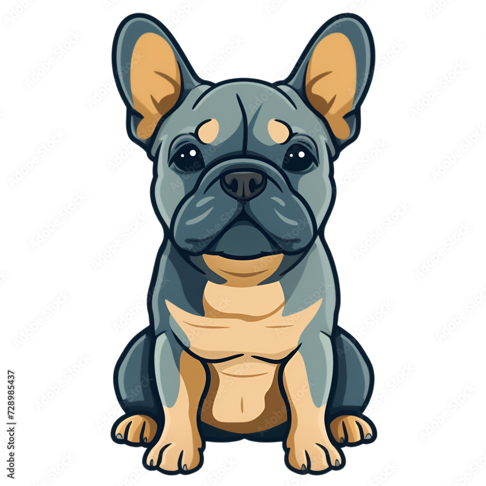 Fototapeta premium Dog clipart on transparent background