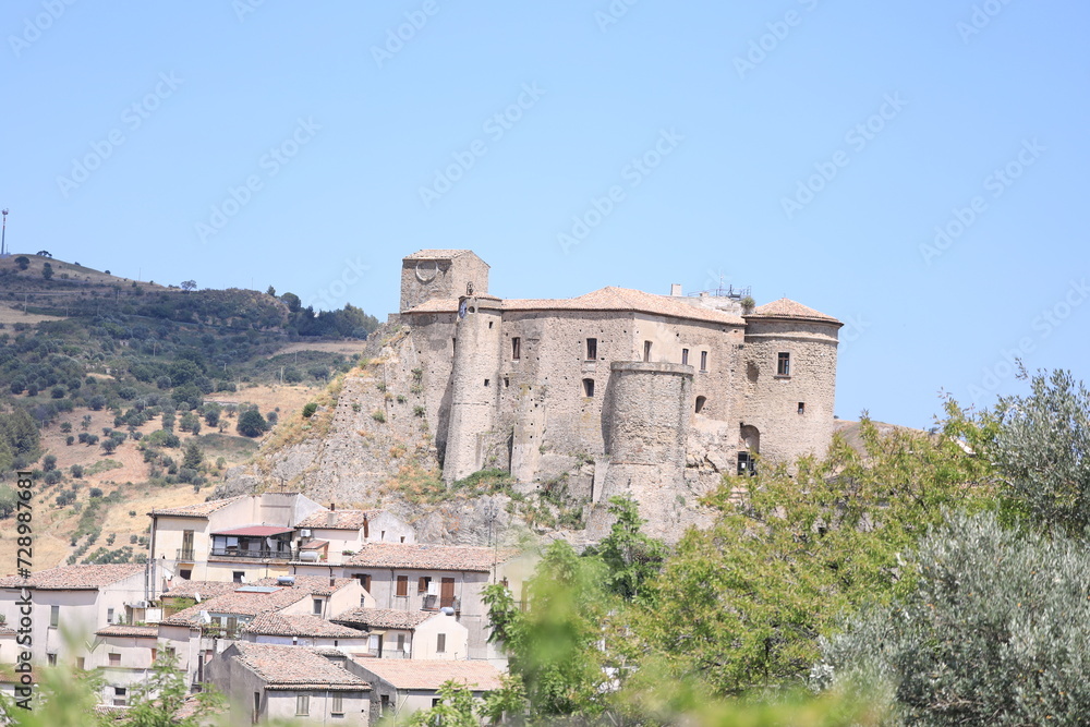 old castle in the mountains  oriolo italy