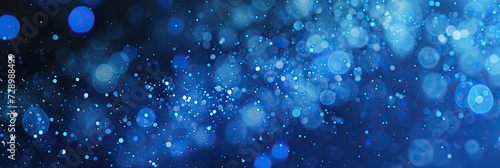 Background bokeh blur circle variety white blue. Dreamy soft focus wallpaper backdrop. blue glitter vintage lights background. defocused shimmer royal blue sparkle 