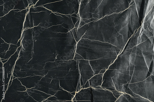 a black old paper surface, black marble, photo paper texture vintage poster banner template © Planetz