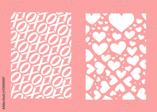 Textures for Valentines day, invitation paper san valentin day set of st valentine and love gift tags and cards