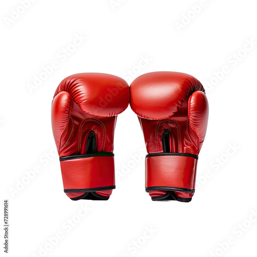 Boxing gloves on transparent background © posterpalette