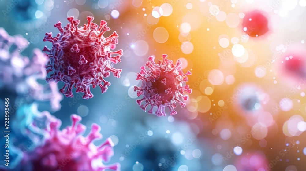In Focus: Microstock Depictions of Vibrant Virus Particles In Focus: Microstock Depictions of Vibrant Virus Particles
