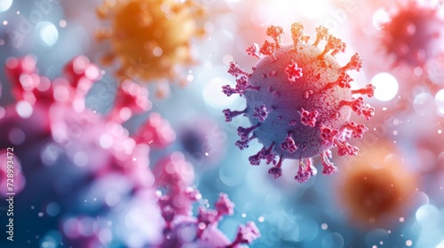 Artful Microbiology: Microstock Showcase of Vibrant Virus Artwork