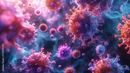 Abstracted Reality: Microstock Contributor's Virus Particle Creations