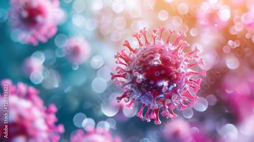 Intricate Microbiology: Creative Microstock Showcase of Virus Particles © Thanate
