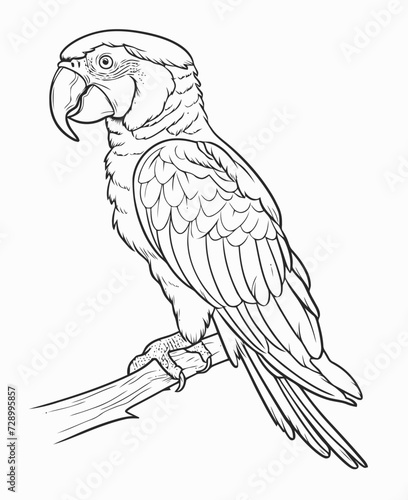illustration of a parrot