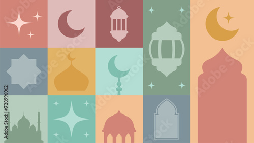 ramadan kareem islamic greeting card