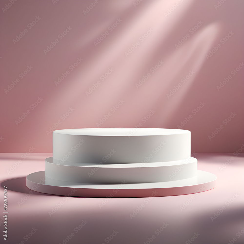 empty podium on pink background empty podium on pink background