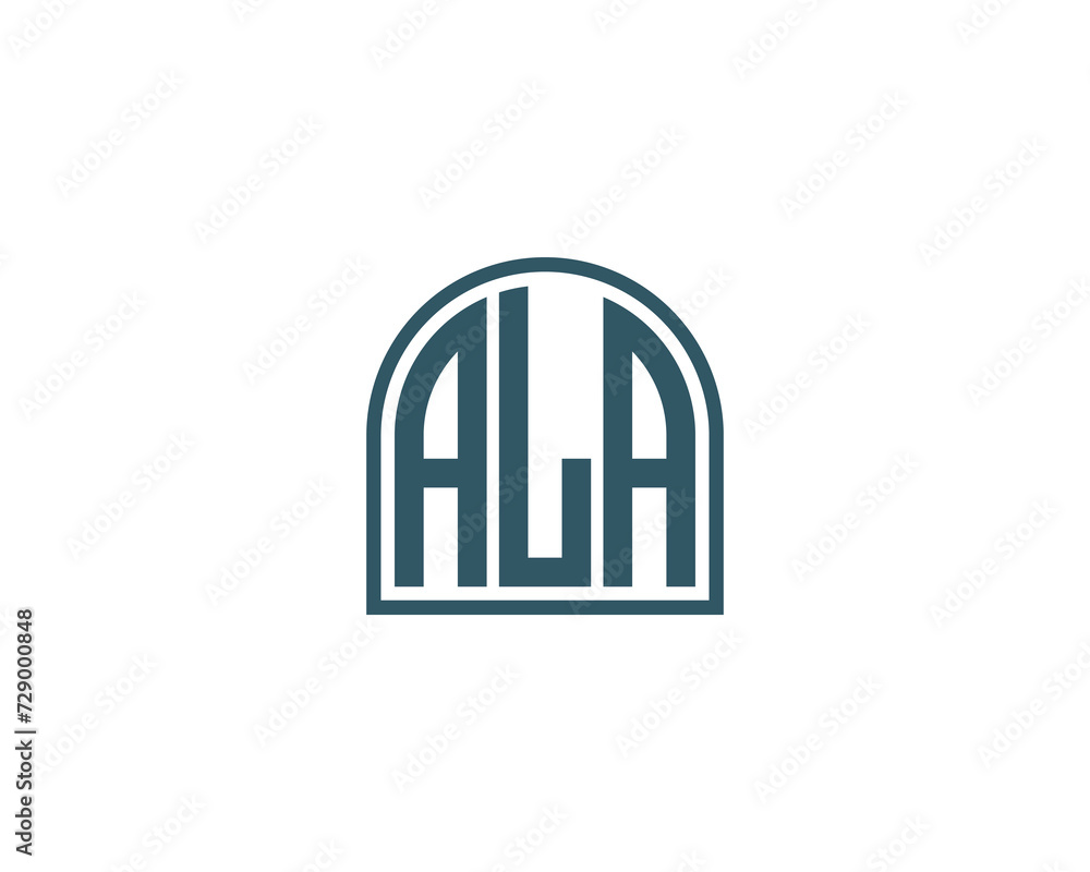 ALA logo design vector template