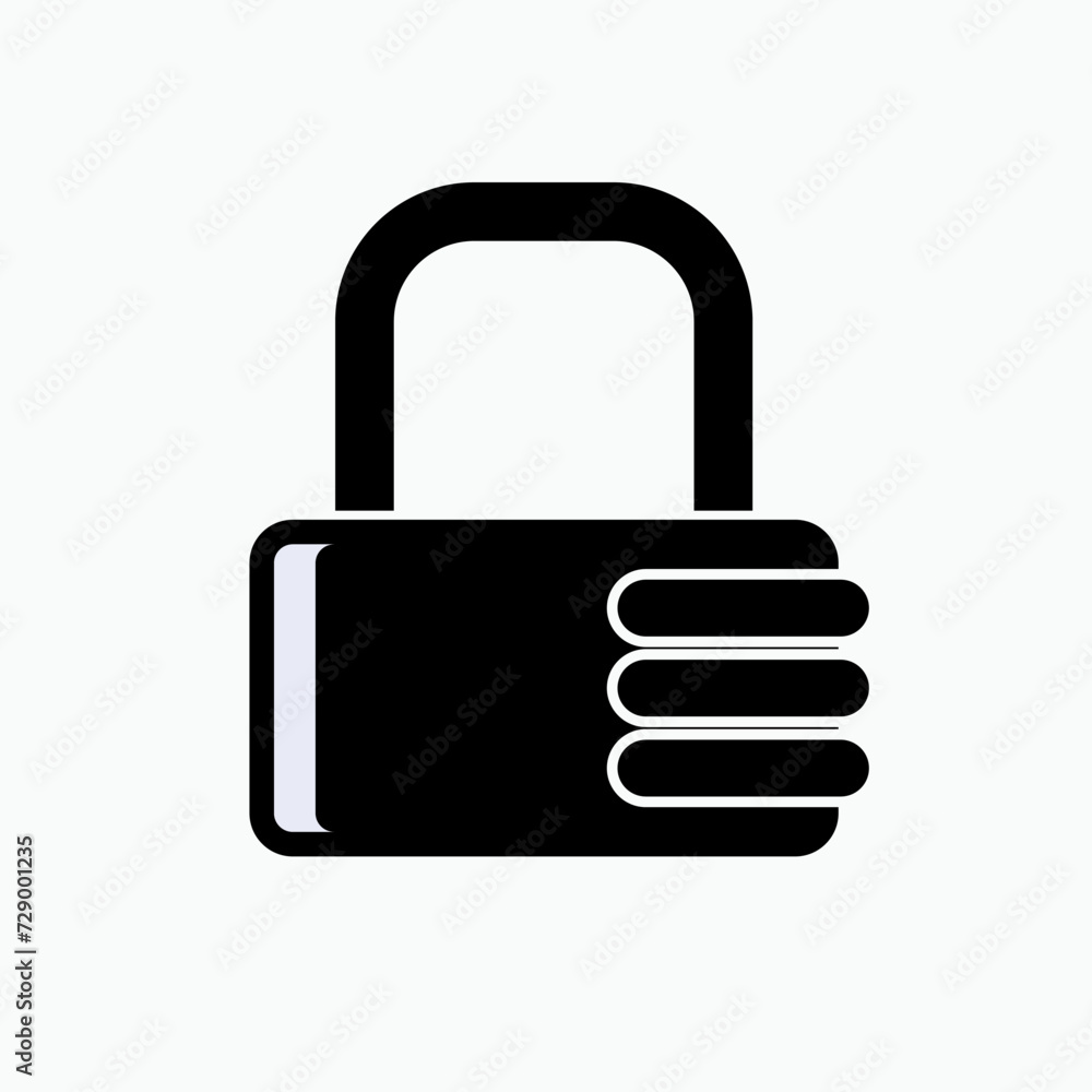 Padlock Icon - Vector, Sign and Symbol for Design, Presentation, Website or Apps Elements. Padlock Icon - Vector, Sign and Symbol for Design, Presentation, Website or Apps Elements.