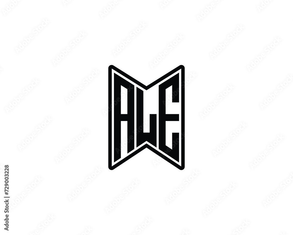 ALE logo design vector template ALE logo design vector template