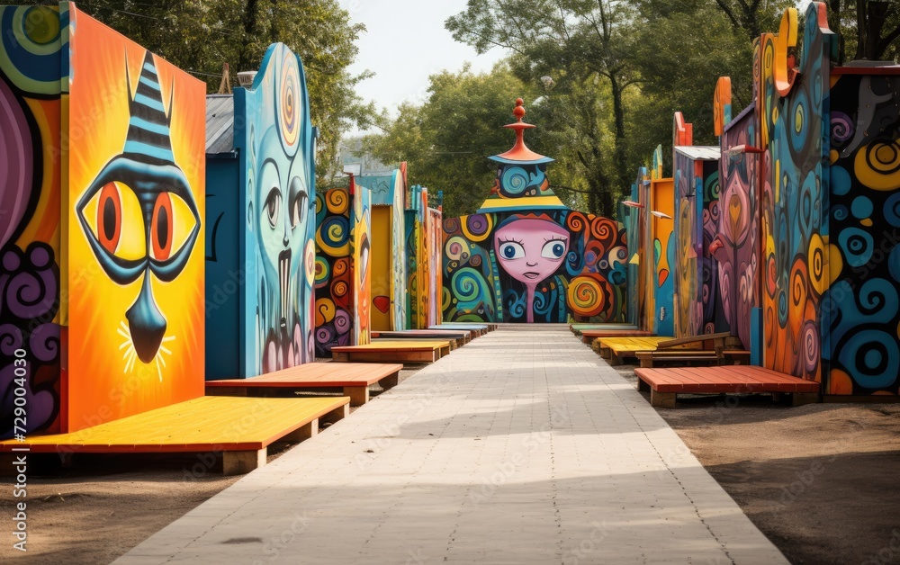 Open-Air Art Showcase at the Whimsical Carnival