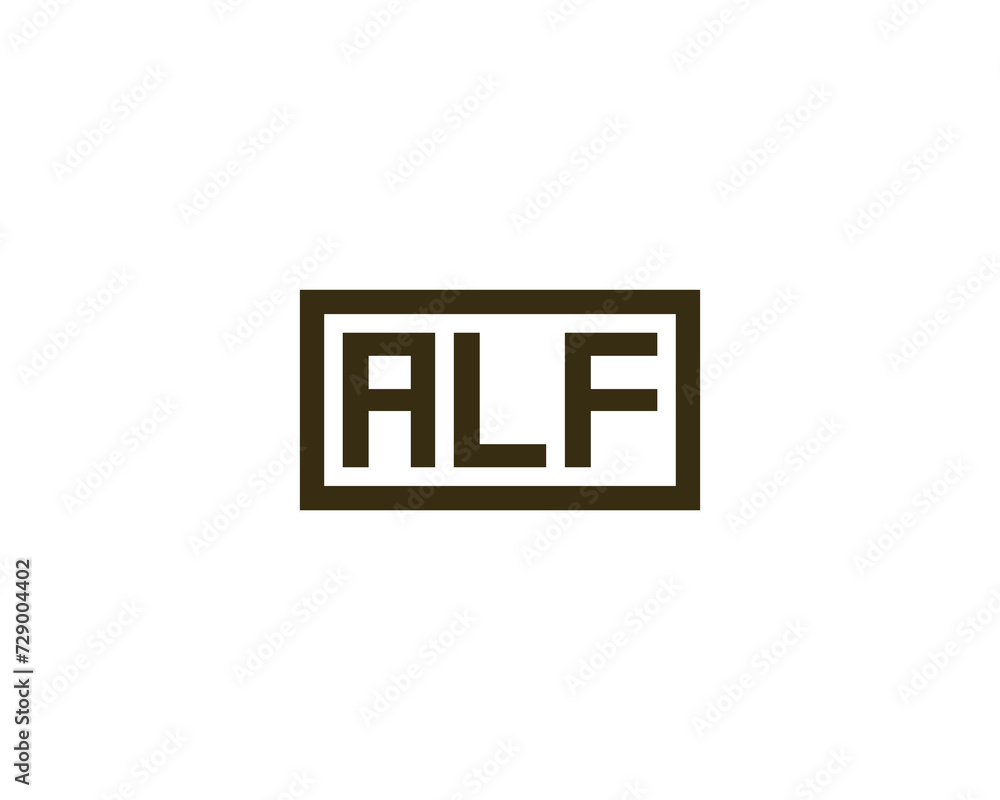 ALF Logo design vector template