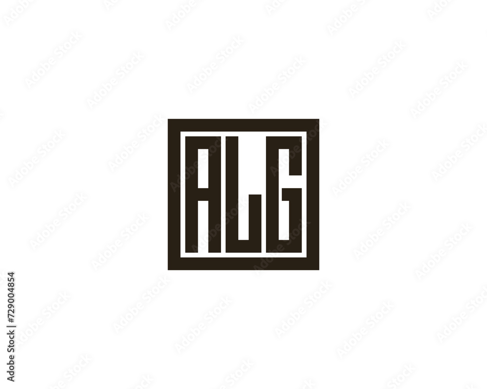 ALG Logo design vector template