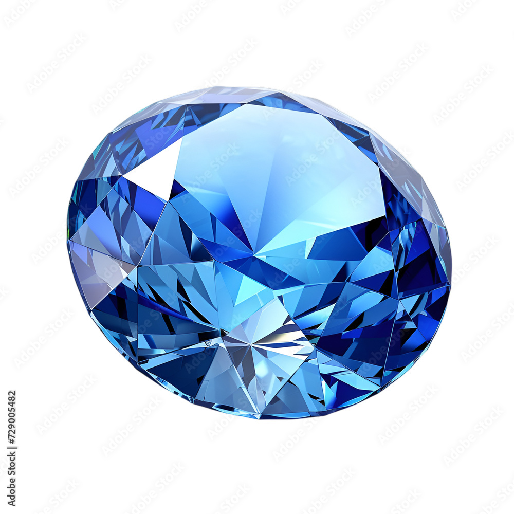 Sapphire on transparent background Sapphire on transparent background