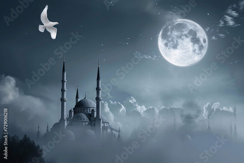 ramadan Kareem, Ramadan crescent moon, Eid Mubarak Islamic festival social media banner and Eid Mubarak Post Template, islam