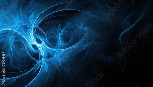 Blue abstract smoke pattern. The concept of abstract art