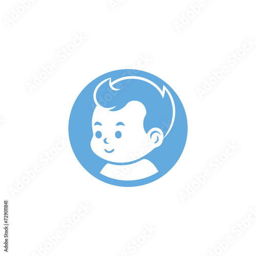 Baby logo design vector template