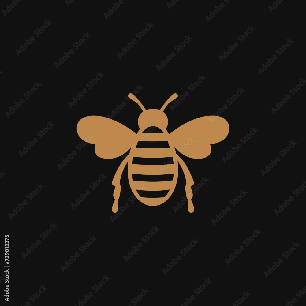 Bee logo design vector template Bee logo design vector template