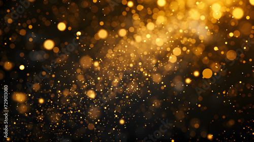 Gold Abstract background with bokeh  glitter texture