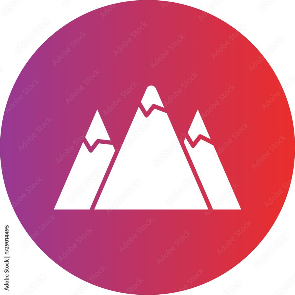 Mountain Icon Style Mountain Icon Style